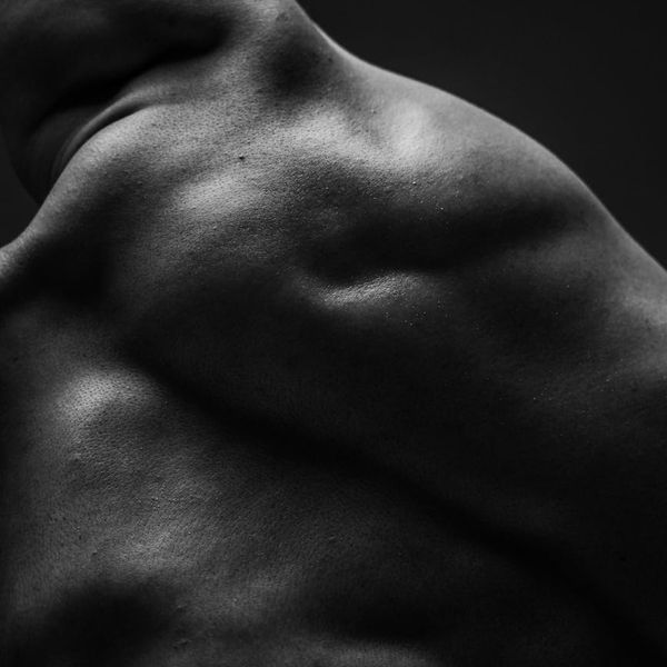 Abstract shadows and light in a fitness studio